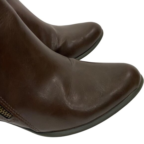 Esprit Women's Timber Faux Leather Round Toe Heel Ankle Boots 6.5 - Picture 5 of 9